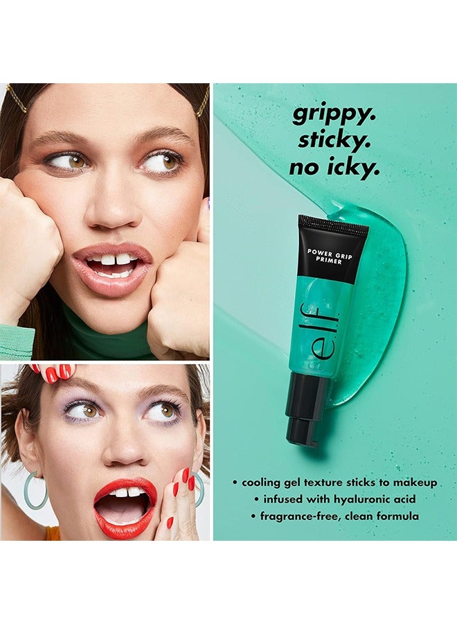 Power Grip Primer, Gel-Based & Hydrating Face Primer for Smoothing Skin & Gripping Makeup, Moisturizes & Primes, 0.811 FL OZ（24 ml）