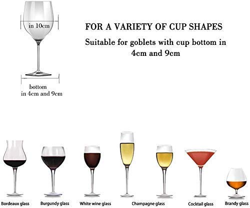 FOMANSH Wine Glass Rack - Under Cabinet Stemware Wine Glass Holder Glasses Storage Hanger 2 Pack Metal Organizer for Bar Kitchen Brown - Image 3