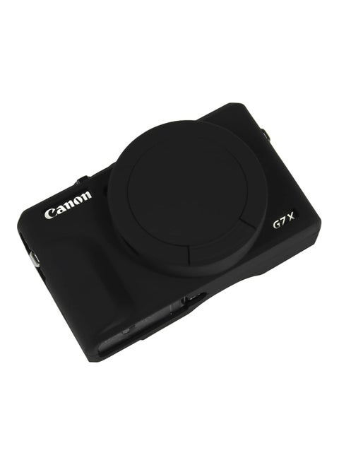 Case for Canon Powershot G7 X Mark III digital camera, soft silicone case and detachable lens cap for Canon Powershot G7X Mark III DSLR