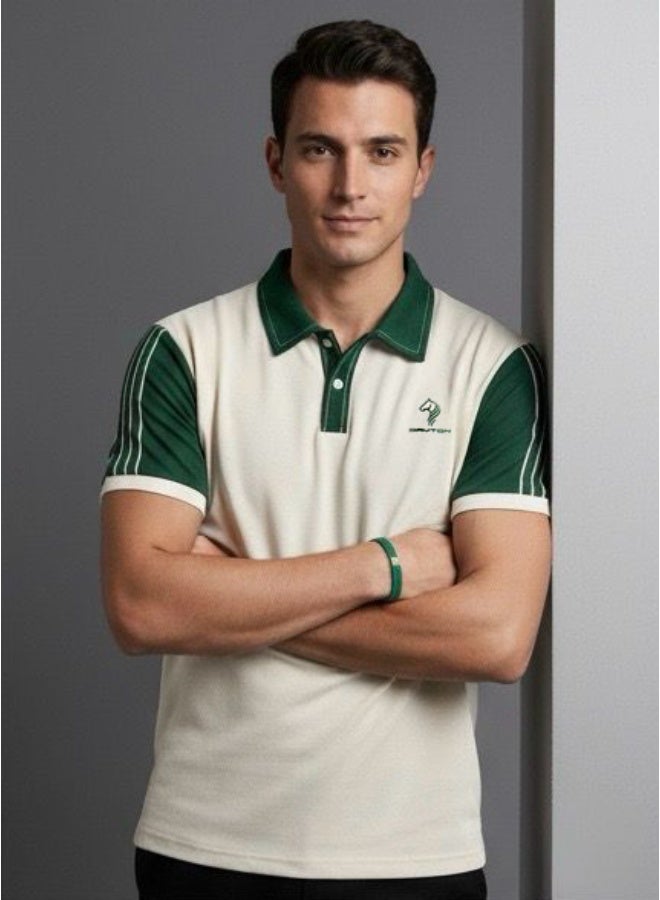 Dayton Men's Polo T-Shirt | Pure Cotton Regular-Fit Tee In Basic Colors | Comfortable And Stylish Everyday Wear - Image 3