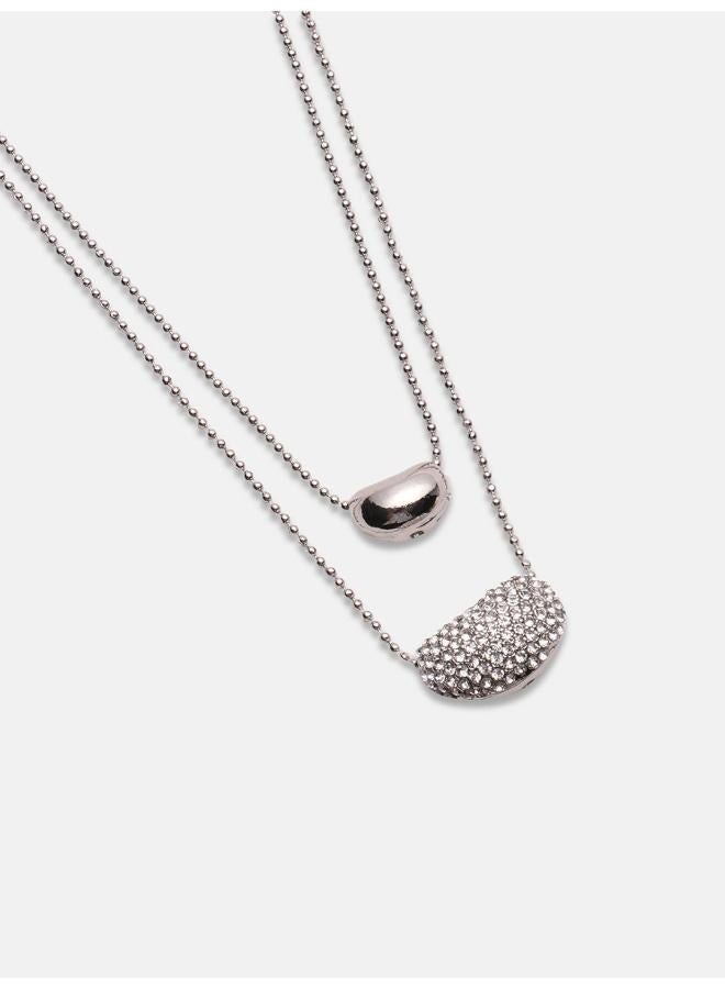 SOHI Bling Bean Multi-Strand Artificial Necklace Jewellery - Image 5