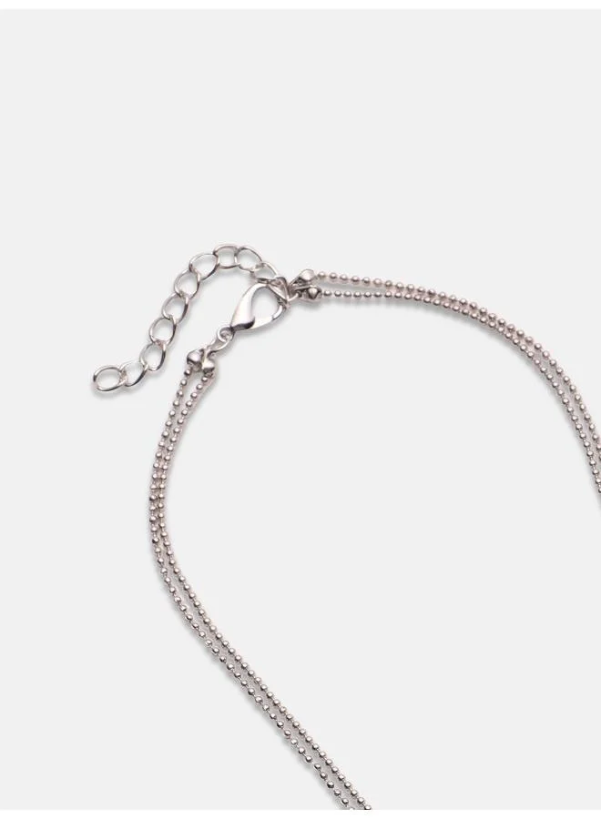 SOHI Bling Bean Multi-Strand Artificial Necklace Jewellery