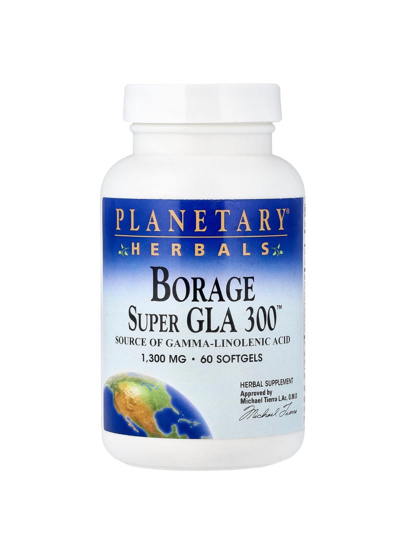 Borage Super GLA 300, 1,300 mg, 60 Softgels