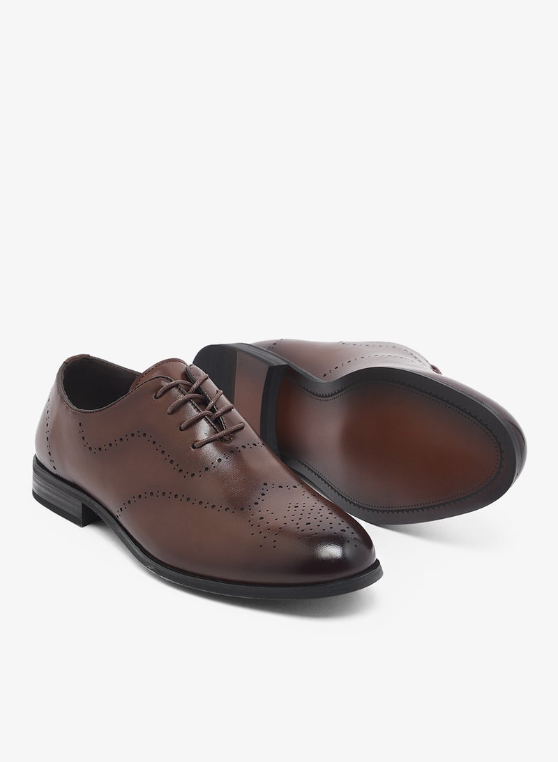 Robert Wood Wing Cap Brogue Formal Lace Ups - Image 3