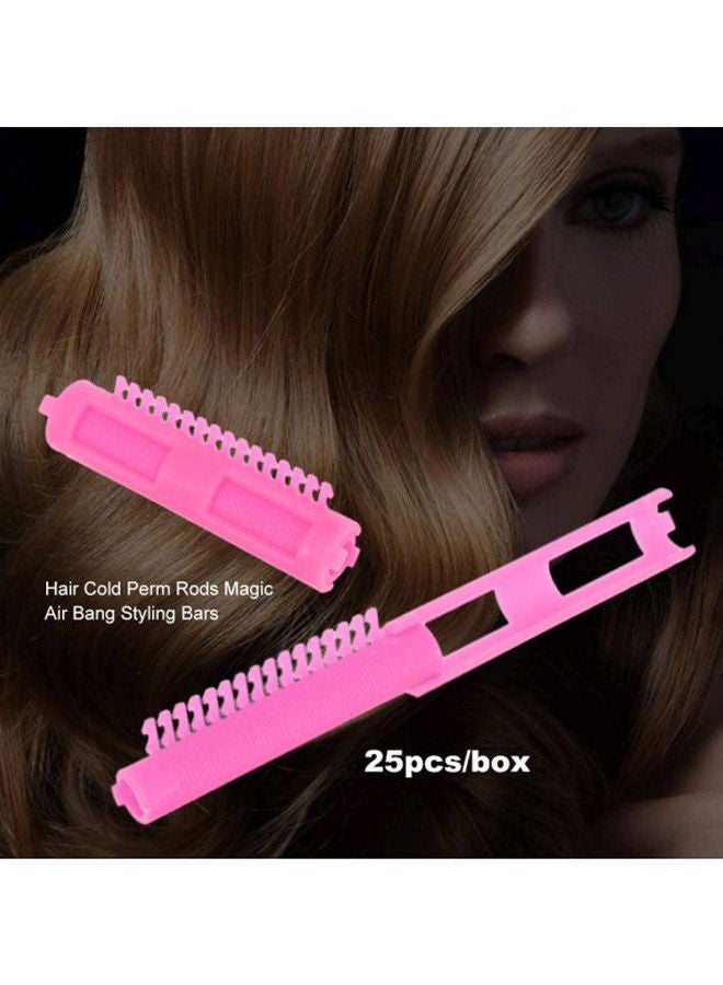 NIBEMINENT 25-Piece Hair Styling Roller Set Pink 7.5 x 1cm - Image 4