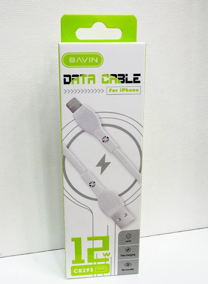 Bavin CABEL CHARGER AND DATA USB TO IPHONE 12W - Image 1