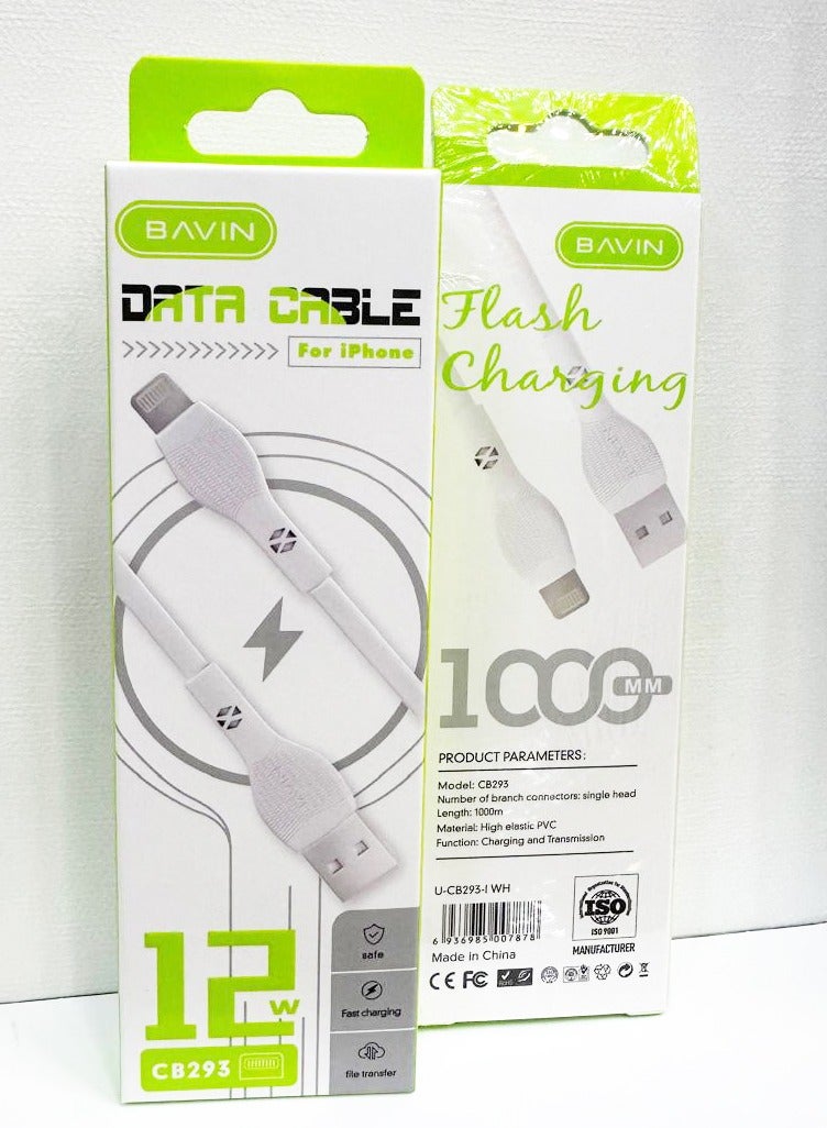 Bavin CABEL CHARGER AND DATA USB TO IPHONE 12W - Image 2
