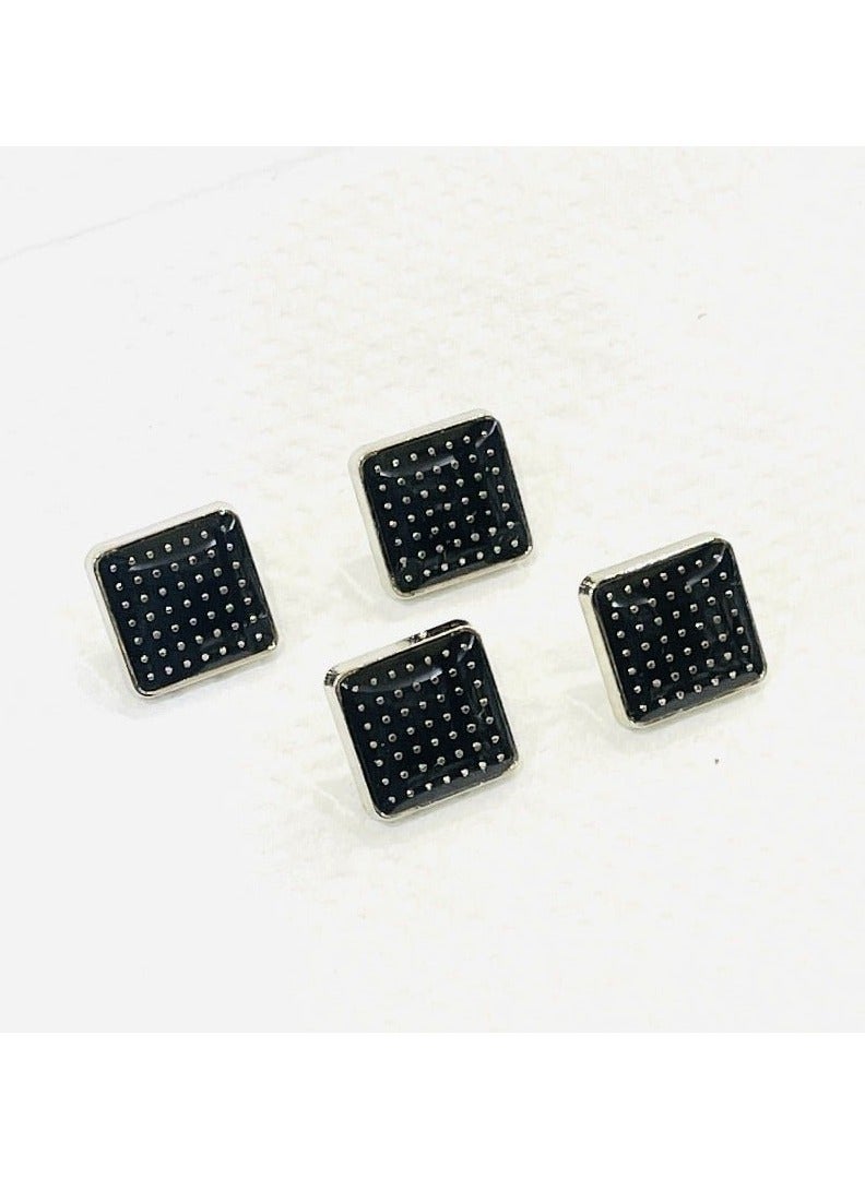 Abrar 8 Set Metal Snap Buttons For Men Saudi Thobe Size 12mm - Image 1