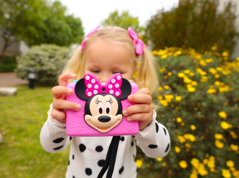 eKids Minnie Mouse Kids Camera with SD Card, Digital Camera for Kids with Video Recording and Built-in Digital Stickers (Minnie) - Image 4