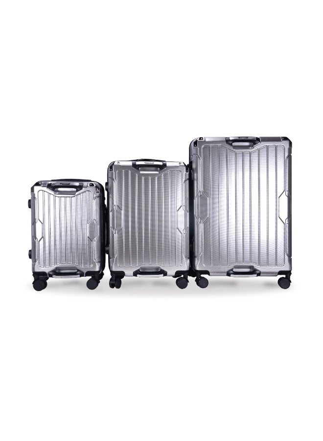 20 في 24 في 28 في مجموعة أمتعة السفر المواد الكمبيوتر الشخصي مع قفل كلمة مرور مدمجة ، نظام عربة اليد من الألومنيوم ، مناسبة للاستخدام في الرحلات ، حفلات الزفاف ، وأماكن أخرى مثل حمل الأمتعة