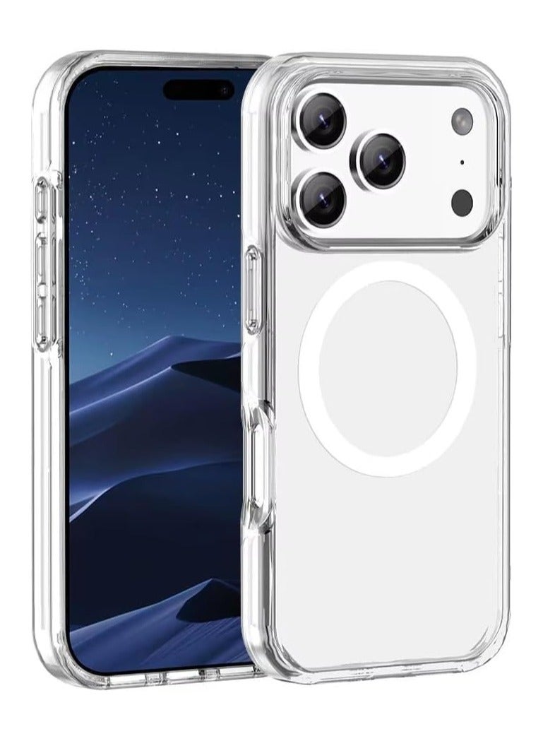 Denx Clear Magnetic Case for iPhone 17 Pro Max, Compatible iphone 17 Pro Max with MagSafe, Translucent Back  Shockproof Phone Cover. - Image 1