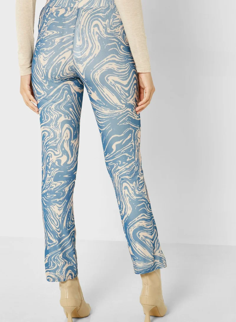 Topshop Petite Flared Knitted Pants