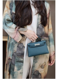 Jimmy Le Bond Hessa Abaya with Scarf – Premium Floral Abaya Set Green  - Image 1