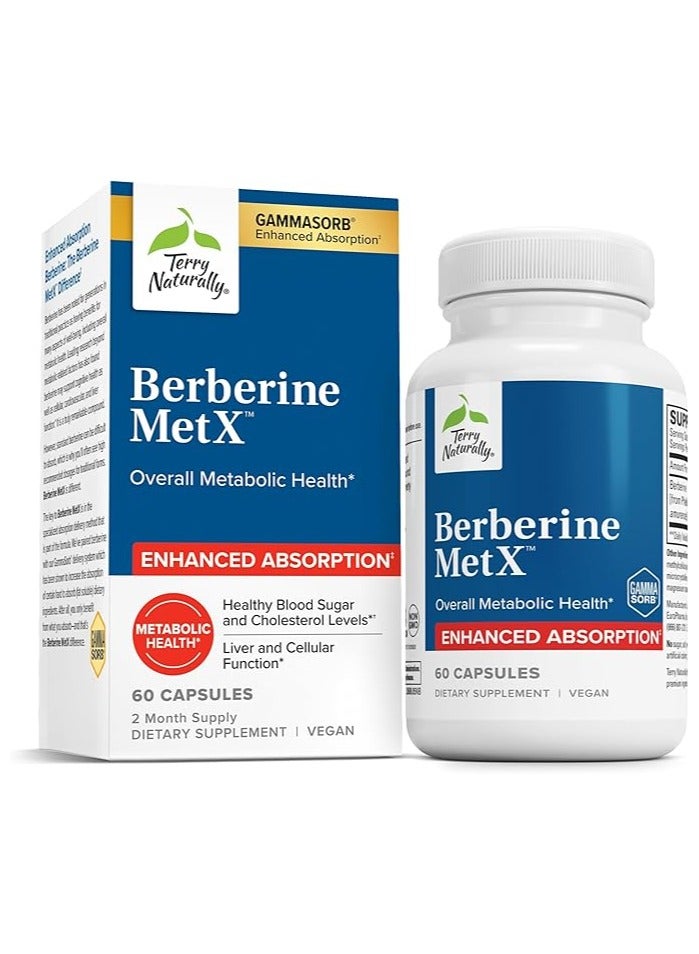 Terry Naturally, Berberine MetX, Ultra Absorption, 60 Capsules - Image 1