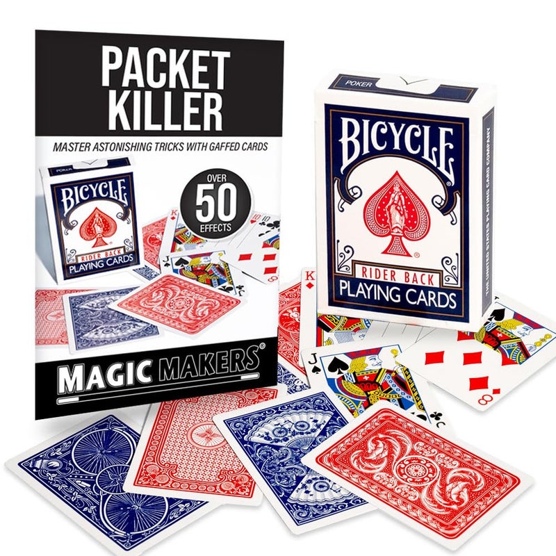 Magic Makers Packet Killer Bicycle Deck 50 Tricks with Special Printed Bicycle Cards - Image 4