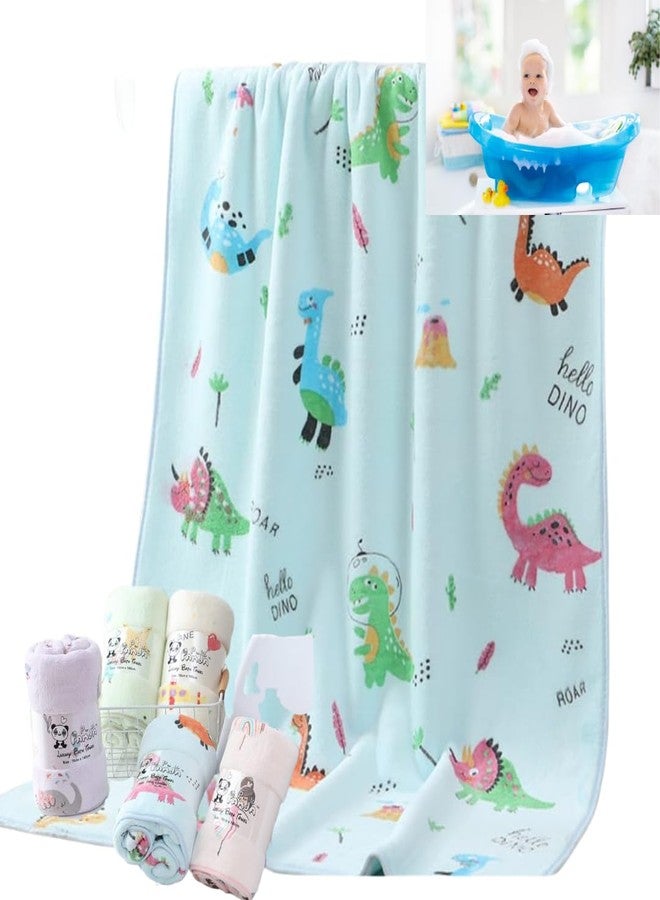 Hugh Ugoli Baby Bath Comfy Elegant Towel, 1 Pack Baby Towel Set, Super Soft Bath Towel with Unique Prints, (50 X 100 CM, Unicorn, Dinosaur Prints) (Pack of 1 Baby Pink (Unicorn Print)) - Image 5