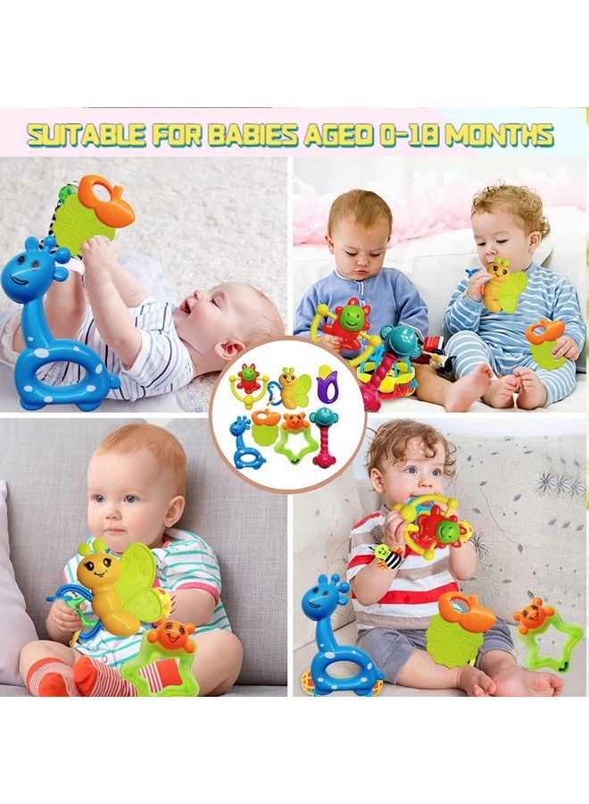 FunBlast Rattles And Teether For Babies Colorful Silicon Non Toxic Bpa Free For Babies Toddlers Infants & Children (Multicolor) - Image 4