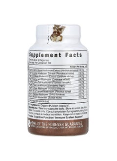Nutri Nutri, Organic 10 Mushrooms, Lion's Mane, Shiitake, Reishi, 2,400 mg, 120 Organic Capsules ( 600 mg per Capsule)  - Image 2