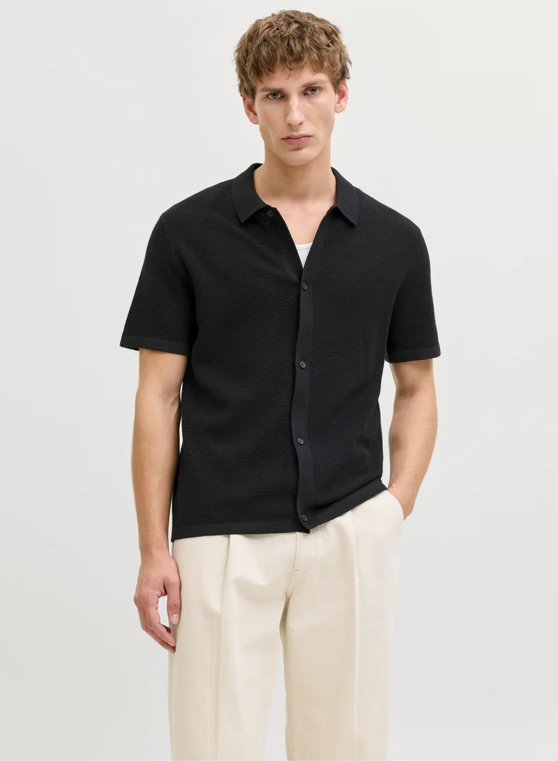 Knitted Short Sleeve Shirt