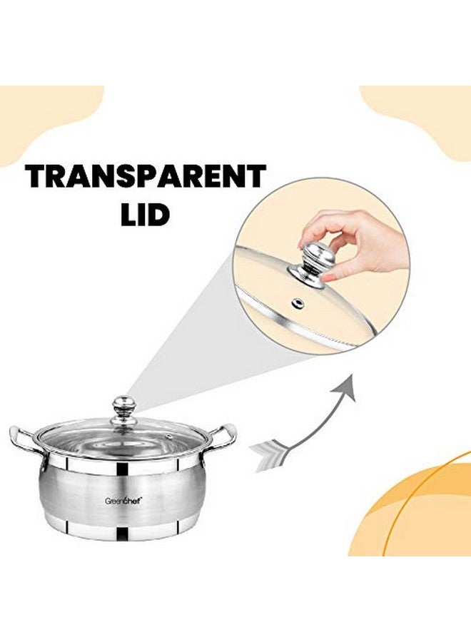 GREENCHEF Stainless Steel Cook and Serve Set (Silver) - Image 4