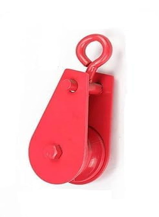 SP Electron 50kg (0.05 T) Metal Lifting, Hoisting Wheel, sheave Metal Climbing Pulley for Lifting Rope, Gym, Exercise, Pull up bar, Climbing, Hanging (Pack of 2) - Image 2