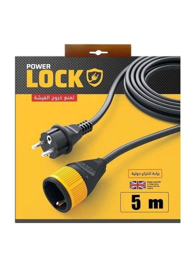 iLOCK 5M Extension Cord – Anti-Slip Plug Lock Design - Image 1