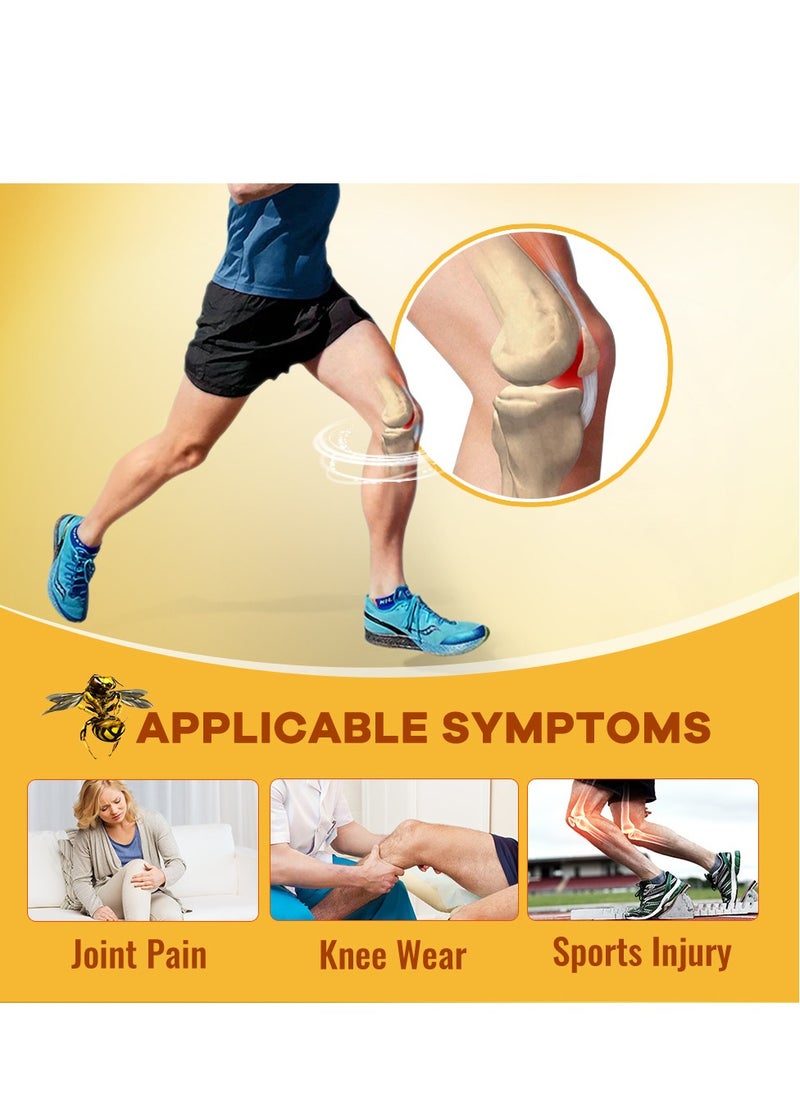 Sumifun 2 Pcs Meniscus Pain Relief Ointment Bee Venom Ointment for Relieve Sore Joints,Muscles and Joints, knees and feet  - Image 4