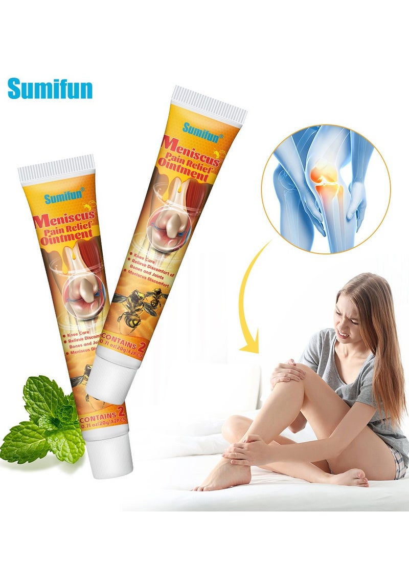 Sumifun 2 Pcs Meniscus Pain Relief Ointment Bee Venom Ointment for Relieve Sore Joints,Muscles and Joints, knees and feet  - Image 3
