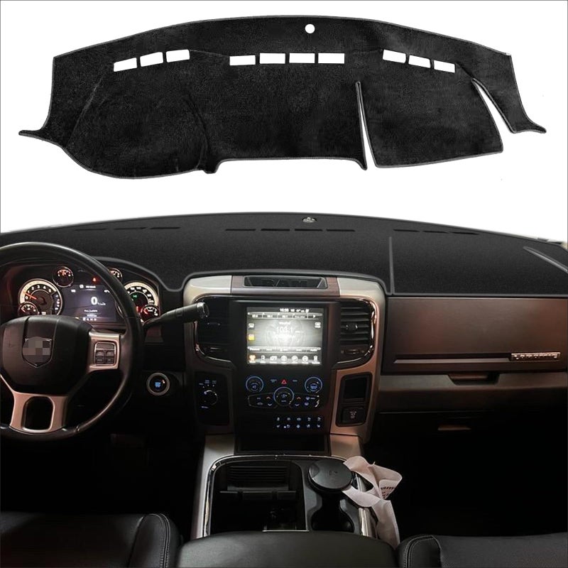 POSAID Dash Cover for Dodge Ram 1500 2500 3500 Dashboard Cover Mat Custom Fit 20102018 Dodge Ram Dash Mat Protector Black