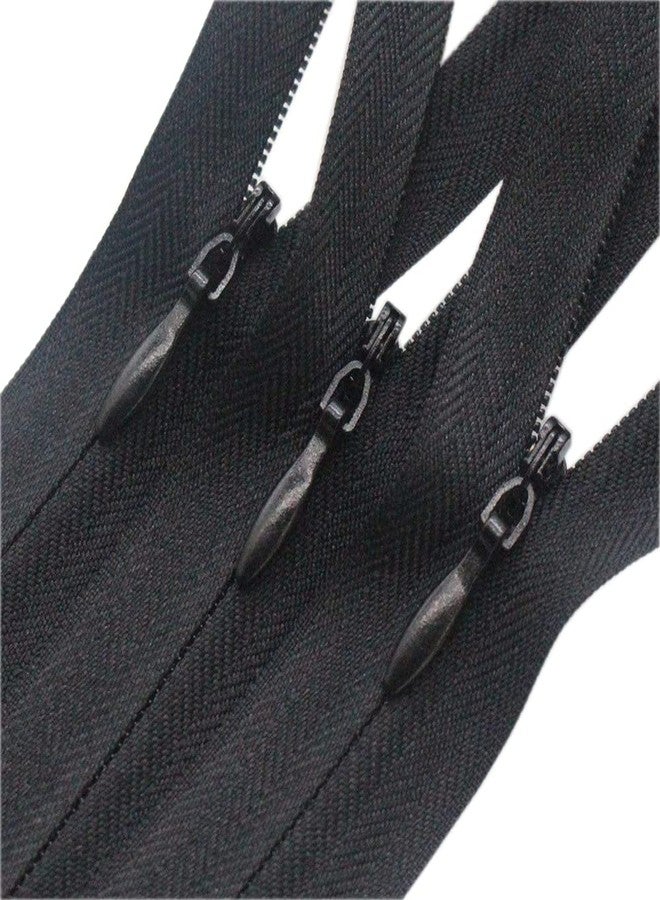 YaHoGa 10pcs 11 Inches Invisible Zippers Conceal Zippers for Sewing, Dress, Garments, Clothes, Pillow, Tailor, Craft (Black, 11") - Image 2