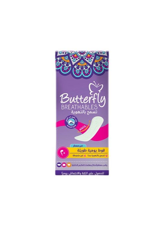 BUTTERFLY - Butterfly Breathables Daily Panty Liners - Count 20 - Image 1