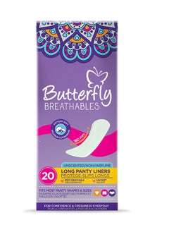 Butterfly Breathables Daily Panty Liners - Count 20