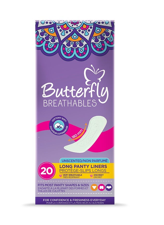 BUTTERFLY - Butterfly Breathables Daily Panty Liners - Count 20 - Image 1