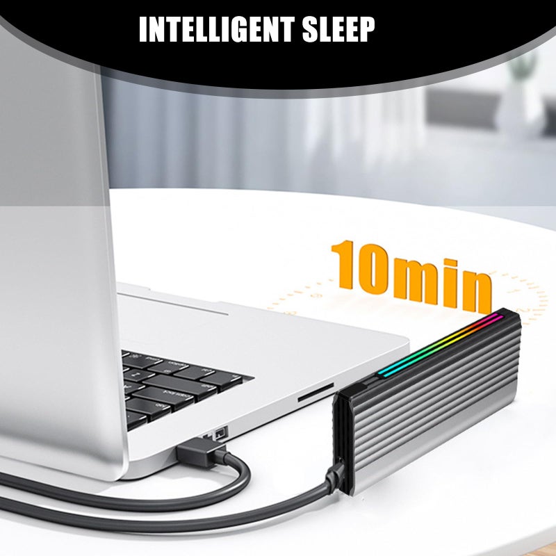 USB 3 1 External SSD Enclosure 10Gbps High Speed for Gamers Professionals - Image 5