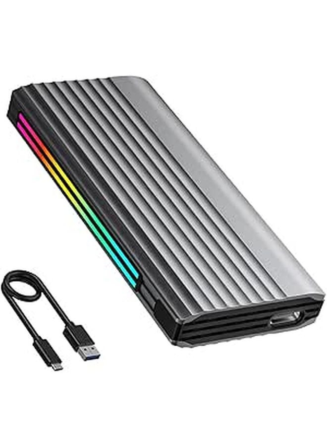 USB 3 1 External SSD Enclosure 10Gbps High Speed for Gamers Professionals - Image 1