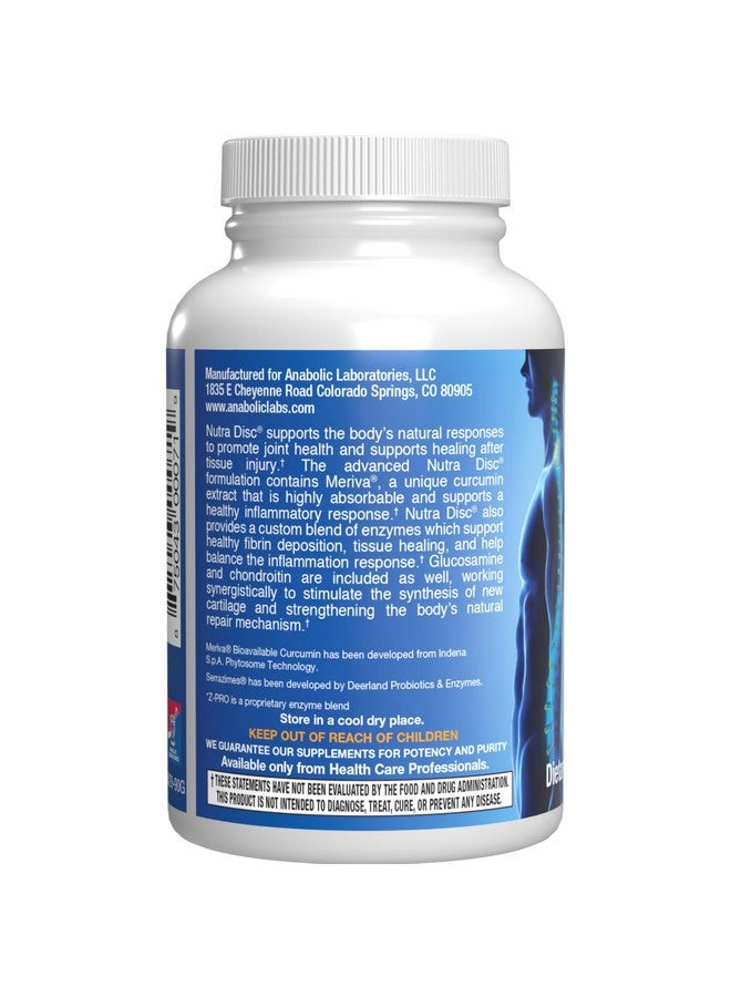 Anabolic Laboratories Nutra Disc & Joint Support Supplement - Clinically Formulated Restorative Cartilage Ligament and Tendon Supplement with Meriva Curcumin Enzymes Glucosamine and Chondroitin for Adults - Image 3