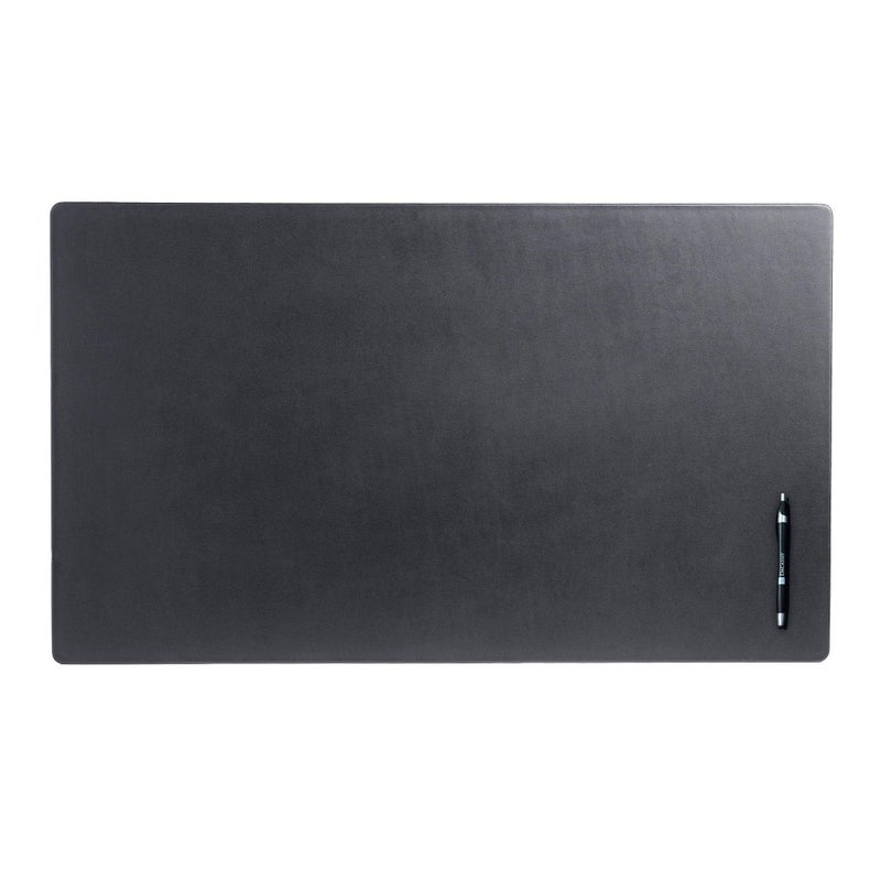 Dacasso Pad Without Side Rails Luxury Leather Blotter for WritingExecutive Desk Surface Protector 34 x 20 Black