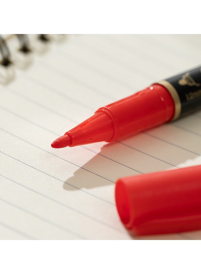 Deli EU201-MT Dual Tip Permanent Marker 0.5/1.0mm ASST. 3pcs/box â€“ ideal for labeling & crafts - Image 4