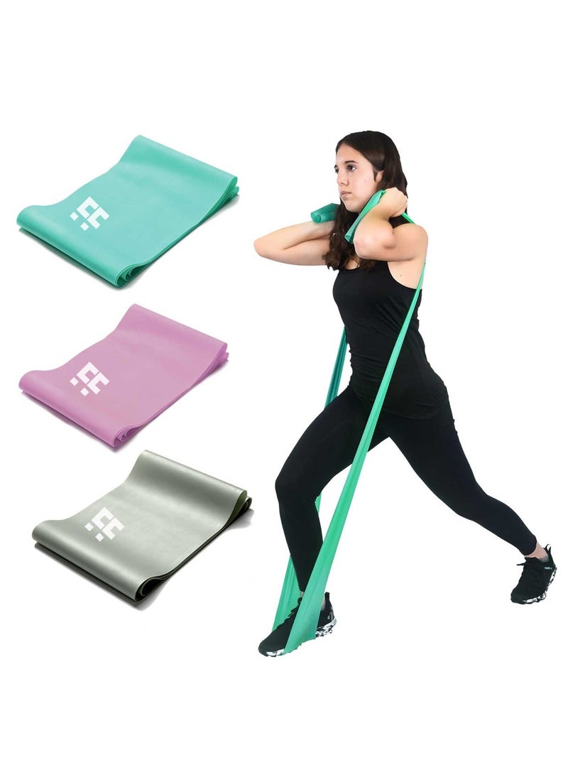 CACTUS FITNESS 6.5ft. Long Latex Resistance Bands for exercise, elastic fitness bands for home and gym workout, stretching, Strength Training , Physical Therapy, Yoga, Pilates, Rehab - Image 1