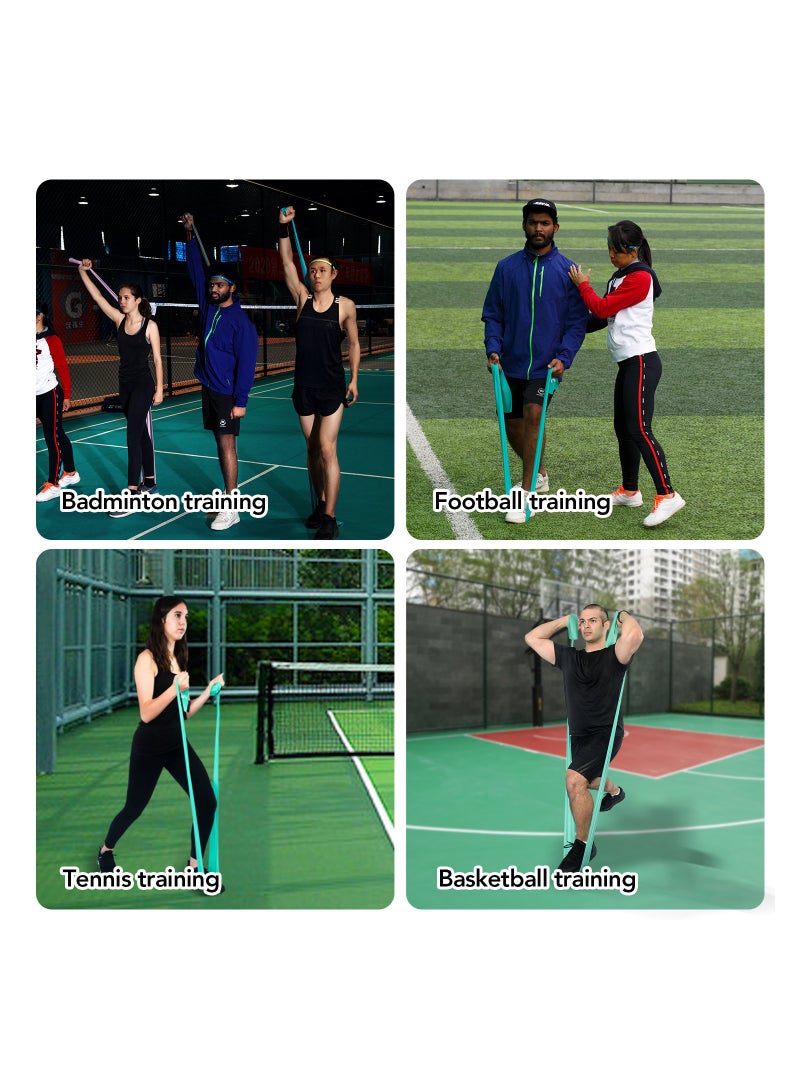 CACTUS FITNESS 6.5ft. Long Latex Resistance Bands for exercise, elastic fitness bands for home and gym workout, stretching, Strength Training , Physical Therapy, Yoga, Pilates, Rehab - Image 3