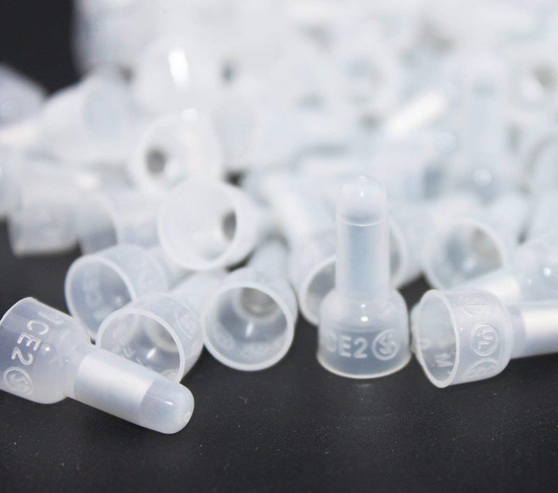 Randhawa Global RG Transparent CE2 Protective Closed End Wire Crimp Connector Cap 1000 Pieces  - Image 2