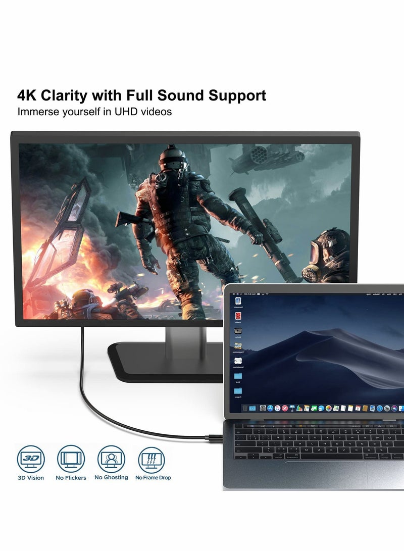 Excefore USB C to DP Cable, 4K@60Hz Type C to DP Cord 6ft - Image 4