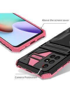 RICOONLINE Shockproof  Protective Case Cover Compatible for Redmi 10/Redmi 10 Prime Pink  - Image 4