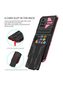 RICOONLINE Shockproof  Protective Case Cover Compatible for Redmi 10/Redmi 10 Prime Pink  - Image 2