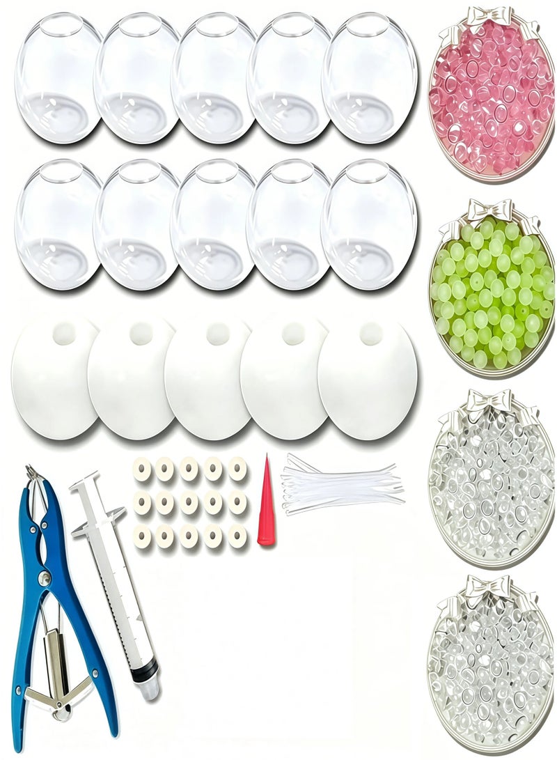 طقم صنع كرات التوتر DIY، 15 قطعة من طقم صنع الكرات اللينة مع أغطية TPR شفافة وأداة فراغ وموسع، طقم حرفي لصنع كرات التوتر المخصصة للبالغين، هدية للعناية بالنفس، استرخاء المكتب (#3) - Image 1