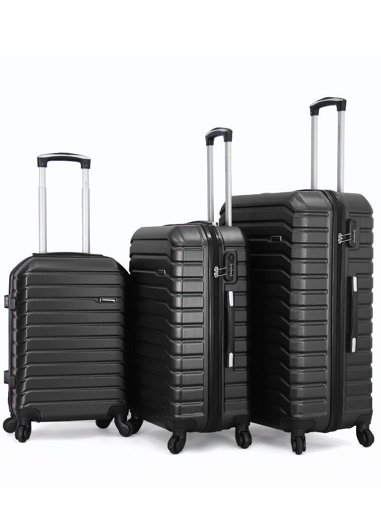 GIORDANO 3 piece luggage trolley set 