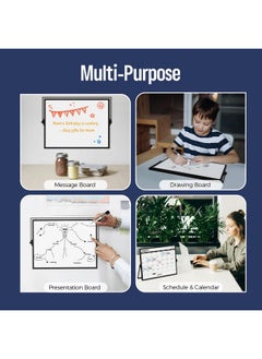 Loukin 17"X12" Dry Erase Calendar,Magnetic Desktop Whiteboard With Stand, Reusable Whiteboard Planner Schedule For Desk, Office, Classroom, 6 Markers & 4 Magnets& 1 Eraser Included  - Image 4