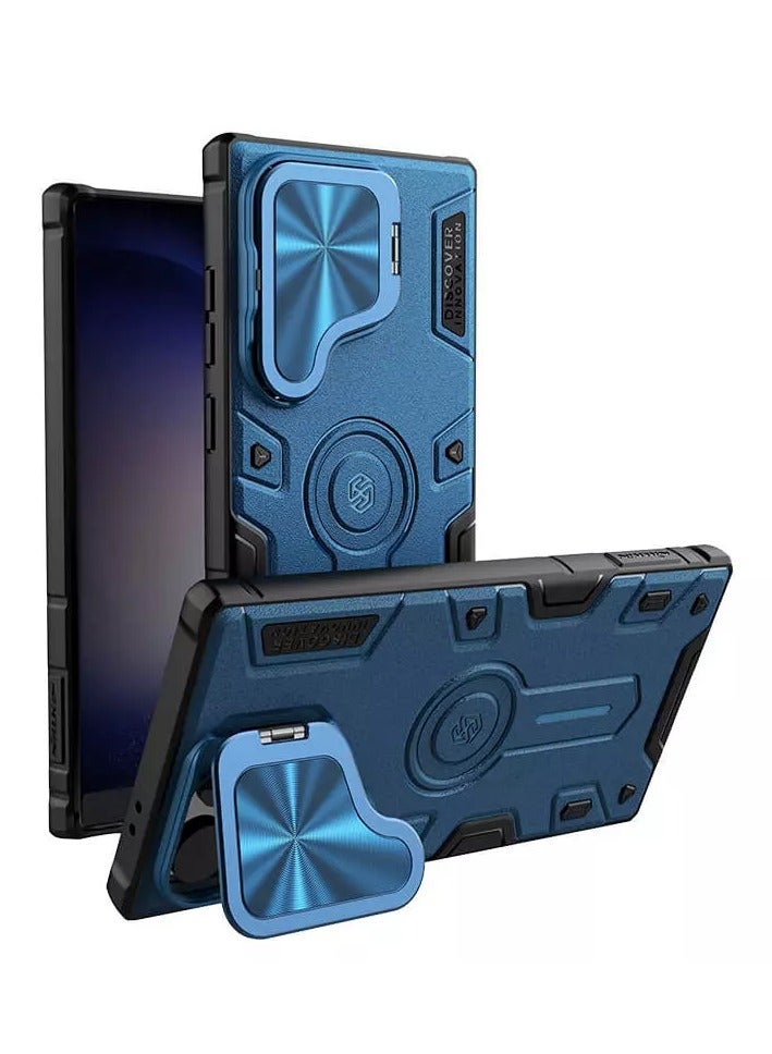 Nillkin CamShield Armor Prop Magnetic camera protective case for Samsung Galaxy S24 Ultra - Blue - Image 2