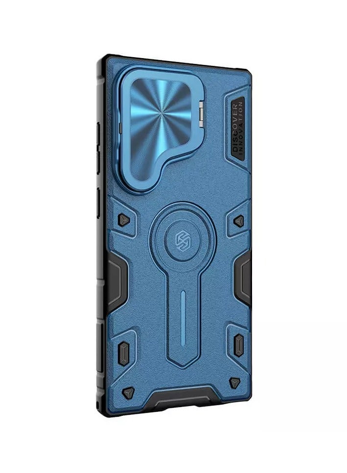 Nillkin CamShield Armor Prop Magnetic camera protective case for Samsung Galaxy S24 Ultra - Blue - Image 5