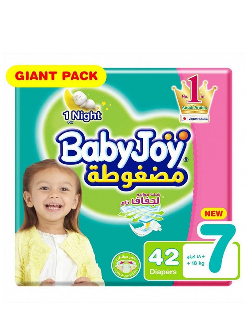 Baby Joy Compressed diapers size 7, value pack, 42 diapers 
